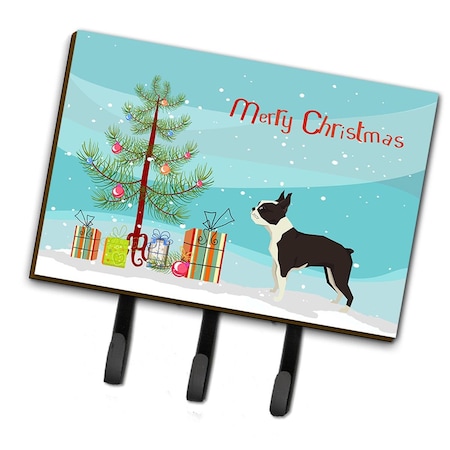 Carolines Treasures Boston Terrier Christmas Tree Leash or Key Holder CK3525TH68